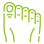icono que representa cirugía de la uña