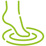 icono que representa estudio biomecánico de la pisada